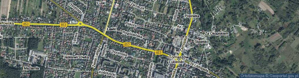 Zdjęcie satelitarne Rogózieńska ul.